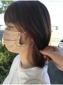 ボブ×インナーピンクベージュ
