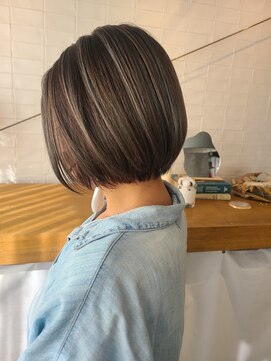 キーン 立川店(keen) keen×武田】　ホワイトハイライト×ショートボブ