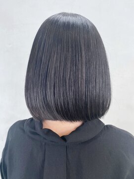 アイティーバイアルバム 下北沢店(IT by ALBUM) ブラックボブ_ショコラベージュボブルフベビーバング_ba350811