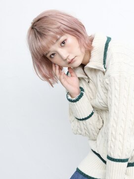 エンタク 新宿三丁目店(enntaku) ケアブリーチ/グラデーションカラー/ペールベージュ[新宿三丁目]