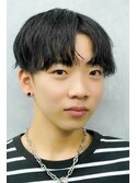 黒髪コンマバングショート