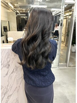 アリュウル 表参道(ALLURE) 地毛風透明感カラー韓国美人レイヤーデジタルパーマ　千葉