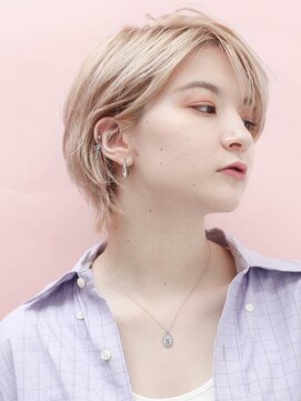 クラスコウベ 三宮店(Krass kobe) ハイライト大人ガーリーショートヘア【宮尾ウィルヘルム】