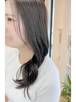 ホワイトストーン WHITE STONE&nbsp;熊本　韓国風顔周りレイヤー巻き髪　20代30代ヘアスタイル