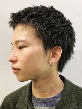 フィフス トウキョウ (fifth TOKYO) ビジネスショートツイストスパイラルパーマツーブロック刈り上げ