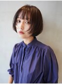 切りっぱなしボブ/ミディアム/ミニボブ/ショート