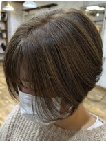 ノクターン 池袋(NOCTURNE)&nbsp;前下がりショート/アンブレラカラー/池袋ショート/ブリーチ