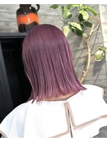 ヲタク(wotaku.)&nbsp;カシスカラー暖色カラーボルドーカラー赤髪レッドカラーブリーチ