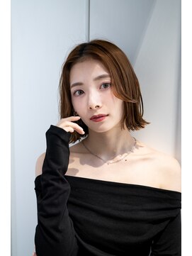 レノラ 本町(LENORA) 20代30代大人かわいいナチュラル暗髪ゆるめパーマヘア