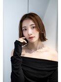 20代30代大人かわいいナチュラル暗髪ゆるめパーマヘア