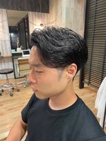 ヘアショップエヌアンドエー 久喜店(hairshop N&A)&nbsp;おしゃれメンズの毛流れヘア アップバング ツーブロック