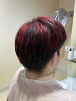 アズール 草加(azule)&nbsp;メンズハイライト　レッド