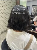 ボブパーマ/プードルパーマ/韓国/パーマ/髪質改善/くびれボブ