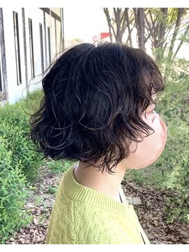 ルプラ ガーデン(le-pla garden) ボブ#パーマショート#黒髪#ショートボブ#ショート#豊橋#豊川