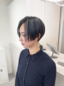 スイ(suiw) イメチェンハンサムショートブルーグレー【suiw】昭和町/阿倍野