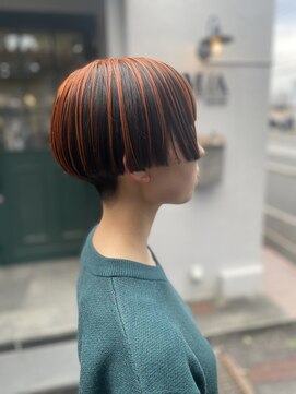 エムエーヘアースタジオ(M/A hair studio.) オレンジアンブレラ◎刈り上げ女子