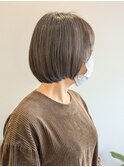 丸みのあるボブスタイル