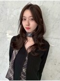 韓国くびれロング レイヤーオルチャン小顔前髪 艶髪