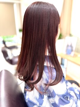 メタ(META) ダブルカラーのインナーカラーレッド♪