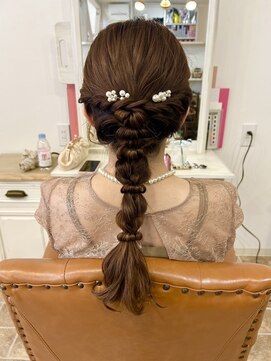 フォレスト(FOREST) お呼ばれアレンジ　編みおろし(シンプル)