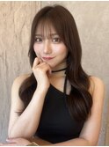 ＊シンプルワンカール×チョコレートブラウン【新宿/韓国ヘア】