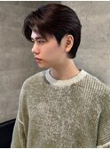 センターパートダウンパーマカルマパーマ毛流れセンターパート