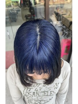 ラック 津田沼(LUCK) ブルー/津田沼/韓国ボブ/ケアブリーチ/似合わせカット