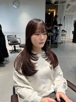 ザシェノンウメダ(THA CHAINON UMEDA) イメチェン/ピンクベージュ/アンブレラカラー/前髪/心斎橋