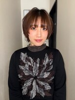 ナービス(NARVIS)&nbsp;ショートレイヤー/顔まわりカット/ブラウン