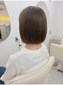 ツヤ感クリスタルベージュボブ