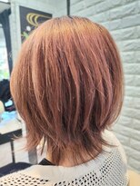 ヘアースタジオ ジェイワン(hair studio J ONE)&nbsp;30代40代50代/ホワイトピンク/くびれボブ/外ハネボブ/白髪ぼかし