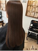 髪質改善ストレートカラー