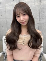 エヌアイ オモテサンドウ(ni omotesando)&nbsp;大人かわいい◇暗め透明感モカブラウン顔周りレイヤー