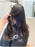 インナーカラー/ラベンダー/紫/グレージュ/デザイン【kanna】