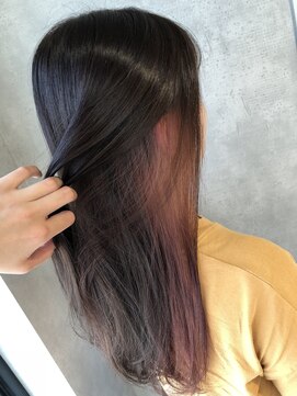 アンククロス 表参道(ANKH CROSS) くすみピンク×インナーカラー【ANKH CROSS 表参道】