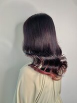 ピークスヘア(peaks hair) 大人気のパープルカラーにインナーピンク