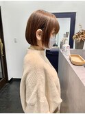 黒髪ロングストレートロブヘア暖色系カラー金髪ボブエギョモリ