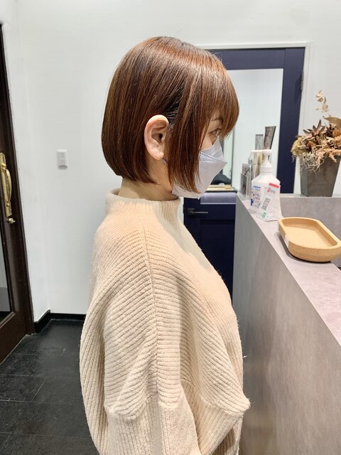 黒髪ロングストレートロブヘア暖色系カラー金髪ボブエギョモリ