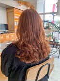 酸性でコテ巻き風パーマ♪