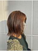 外ハネボブ/シアーベージュ[表参道/髪質改善/ハイライト]Mai