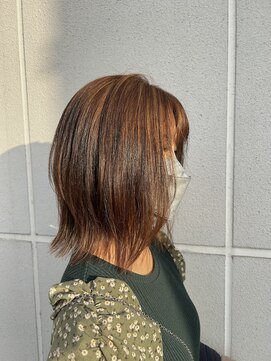 ロカ 表参道(loka) 外ハネボブ/シアーベージュ[表参道/髪質改善/ハイライト]Mai