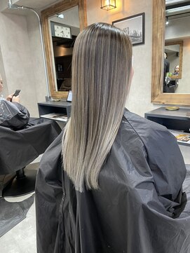 サニー 渋谷(SUNNY) バレイヤージュ、ハイライト、ショコラアッシュ、グレージュ