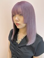 ニューヨーク ニューヨーク 河原町オーパ店(NYNY)&nbsp;ピンクラベンダー 姫カット インナーカラー