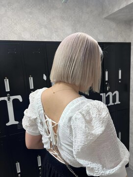 ティアム 渋谷店(Tiam shibuya) 黒髪/前髪パーマ/グレーベージュ/レイヤーロング/インナーカラー