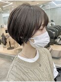 大人ショートボブひし形ショートカットマッシュショート前髪あり