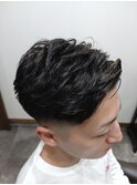 メンズカットフェードスタイル+緩パン