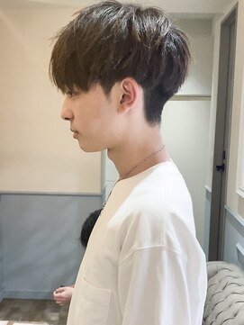 フレームプラス なんば駅前店(FRAME+) 【FRAMEなんば】ツーブロックマッシュショートマッシュ　#難波