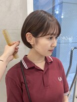 ミニボブボブショートショートボブぱっつん前髪