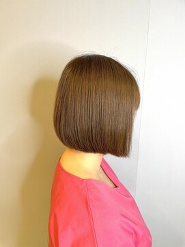 ブロッサム 東久留米店(Blossom) くびレイヤーエモージュ★グレージュ前髪ピンクベージュインナー