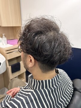 リバティシェアバーバー 銀座(LIBERTY SHARE BARBER) 【メンズパーマ】大人ふわふわマッシュパーマ